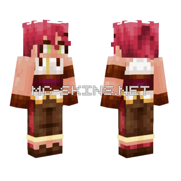 Sylvia Of Potionomics Minecraft skin, front and back