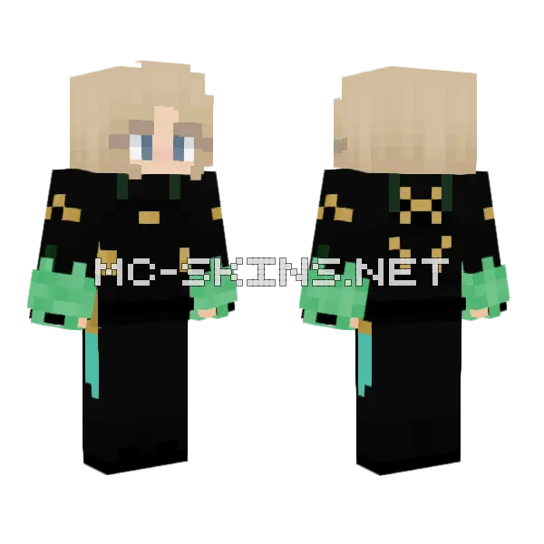 Sylvie Loki Minecraft skin, front and back
