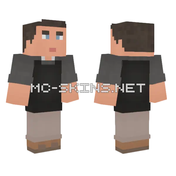 Symposium Student 1 Minecraft skin, front and back