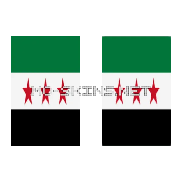 Syria Flag cape, outside and lining