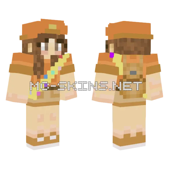 T Scout F2 Minecraft skin, front and back