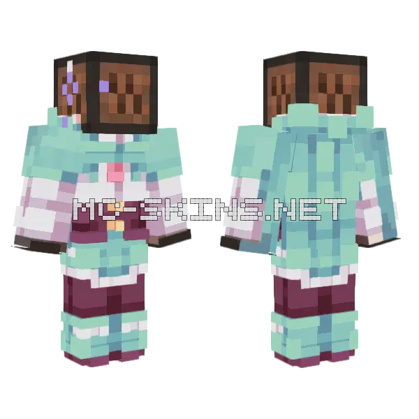 Tachuelademar Winter Skin Minecraft skin, front and back