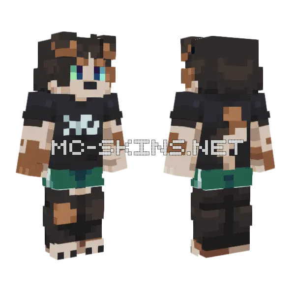 Tackle Minecraft skin, front and back