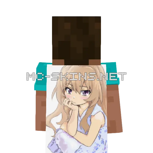 Taiga Aisaka Dress cape, outside and lining