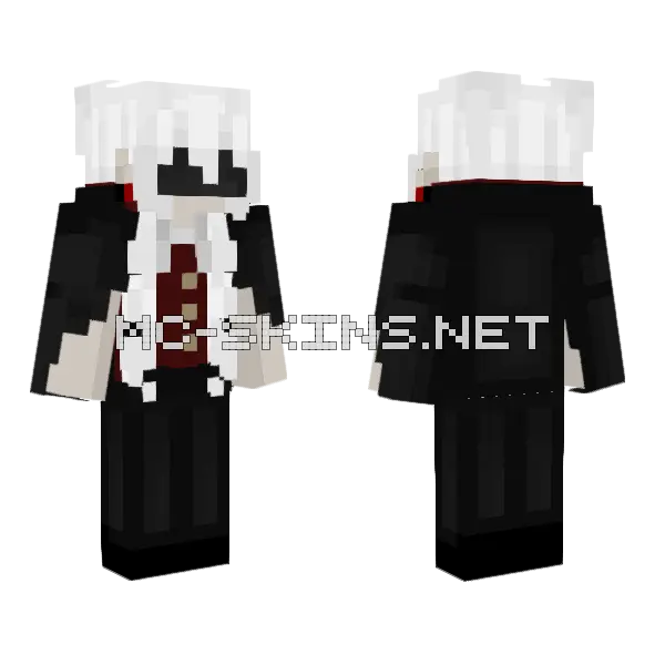 Taijha Rose Bandage Minecraft skin, front and back