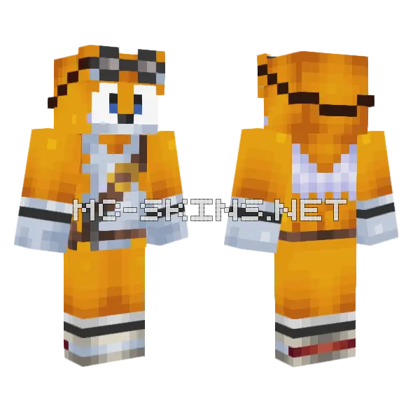 Tails Javierg09 Minecraft skin, front and back