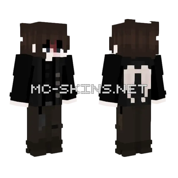 Tainted Heart Minecraft skin, front and back