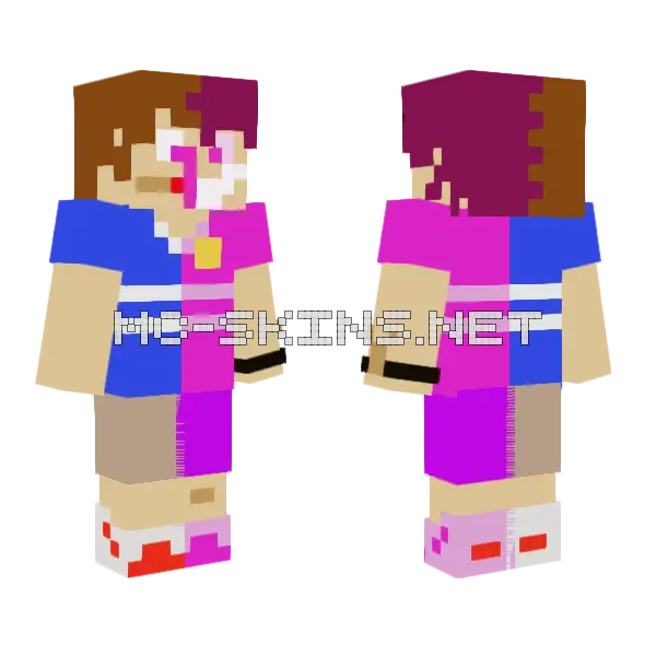 Taken Over Gregory Minecraft skin, front and back