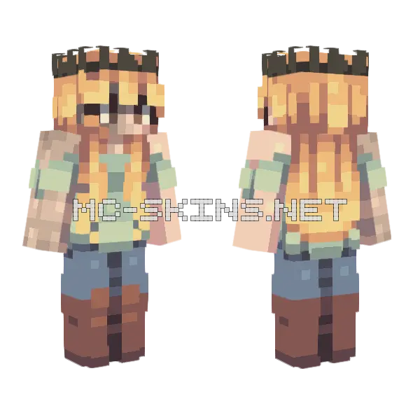 Taken Over Remake Minecraft skin, front and back