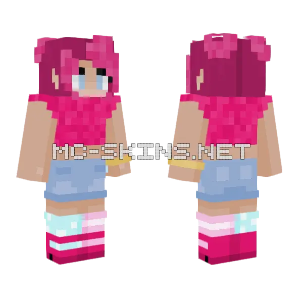 Talksephone Minecraft skin, front and back