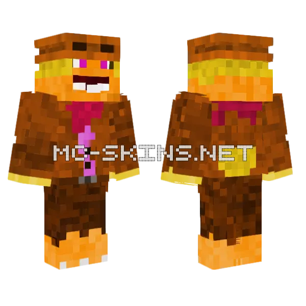 Talkshow Chica Abaf Minecraft skin, front and back
