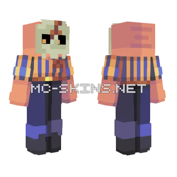 Tall Ikea Minecraft skin, front and back