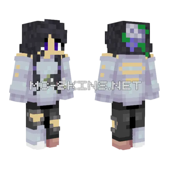 Tamaya Black Minecraft skin, front and back