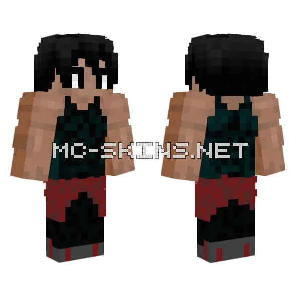 Tana Minecraft skin, front and back