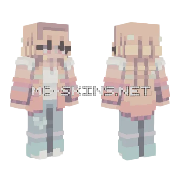 Tanghulu Girl Minecraft skin, front and back