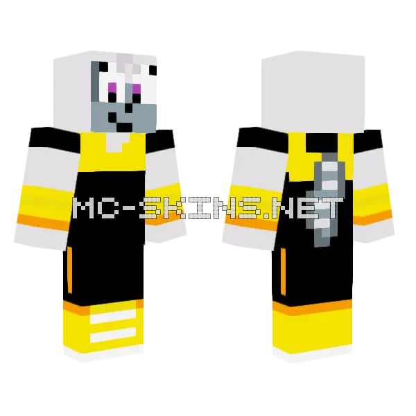 Tangle The Lemur Minecraft skin, front and back