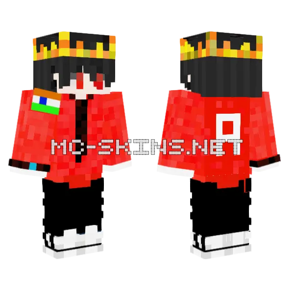 Tanjiro Kamado Minecraft skin, front and back