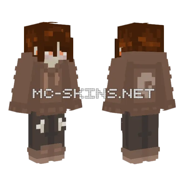 Tanner Minecraft skin, front and back