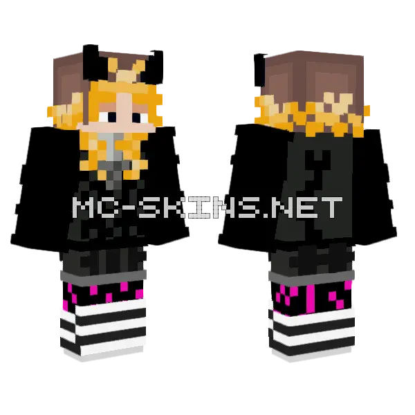 Taro Minecraft skin, front and back