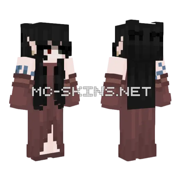 Taryn Minecraft skin, front and back