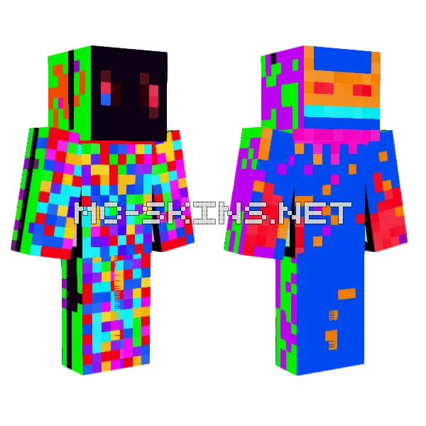 Taste The Gummy Boow Minecraft skin, front and back