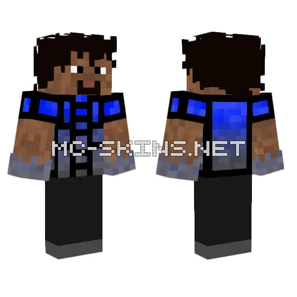 Taughtfiber 2026 Minecraft skin, front and back