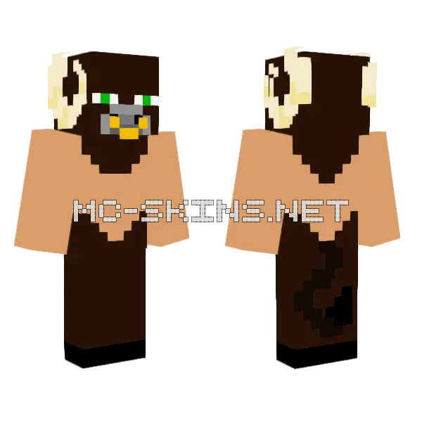 Taurus The Minotaur Minecraft skin, front and back