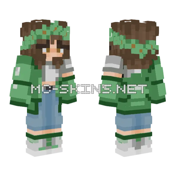 Taytay Minecraft skin, front and back