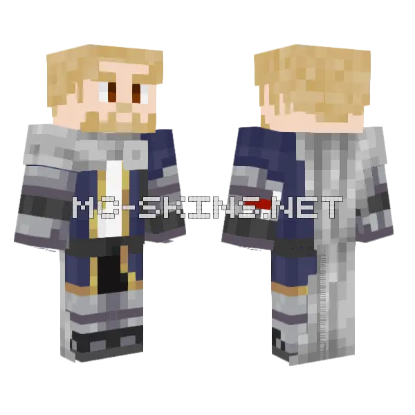 Tazooo Blue School Uniform Minecraft skin, front and back