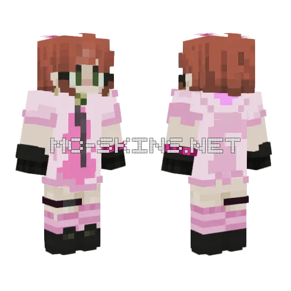 Tazu Minecraft skin, front and back