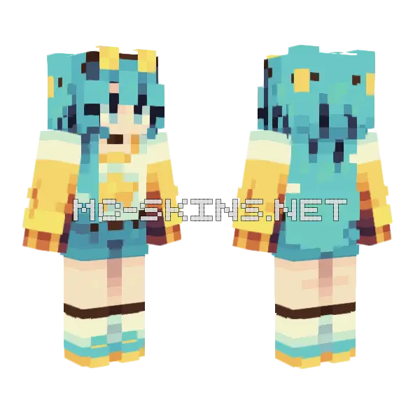 Te Exit Minecraft skin, front and back
