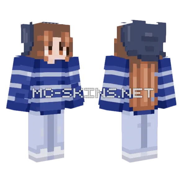 Tea Time Minecraft skin, front and back