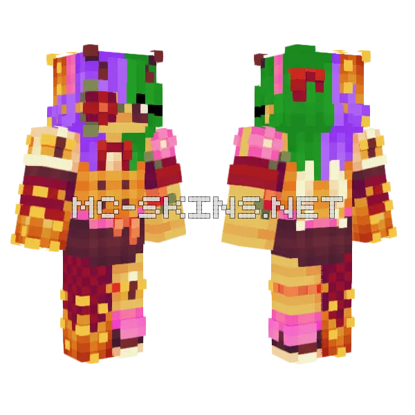 Team Bee Block Wars Origins Minecraft skin, front and back
