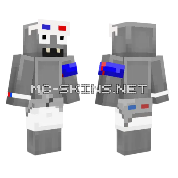 Team Bug Buggerburger Minecraft skin, front and back