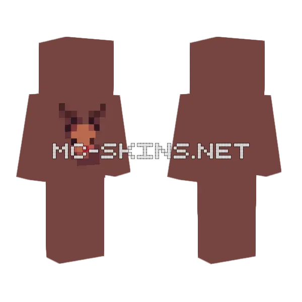 Team Reindeer Chat Skin Minecraft skin, front and back