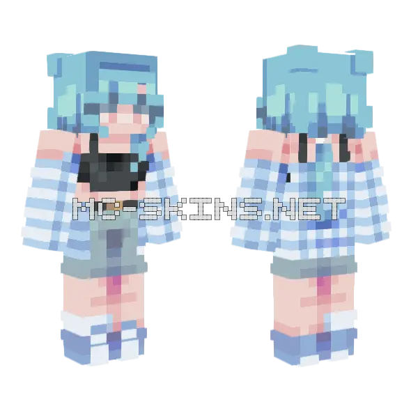 Tear In My Heart Pce Minecraft skin, front and back