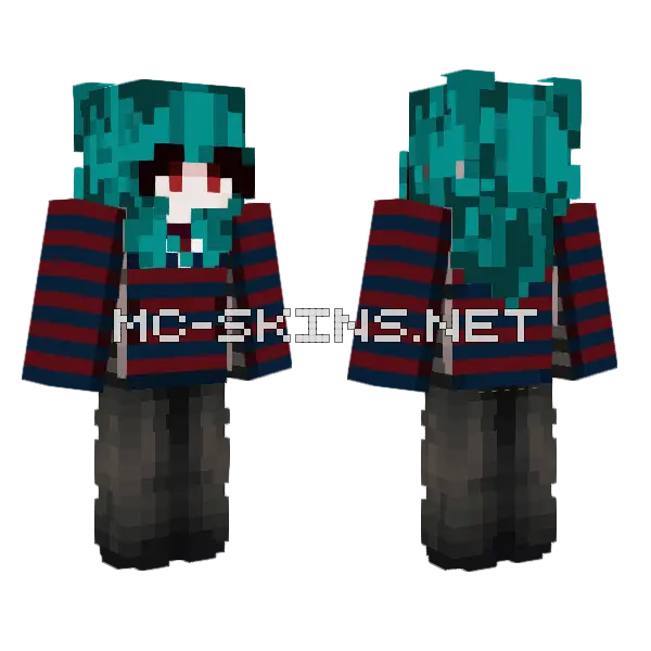 Teara Minecraft skin, front and back
