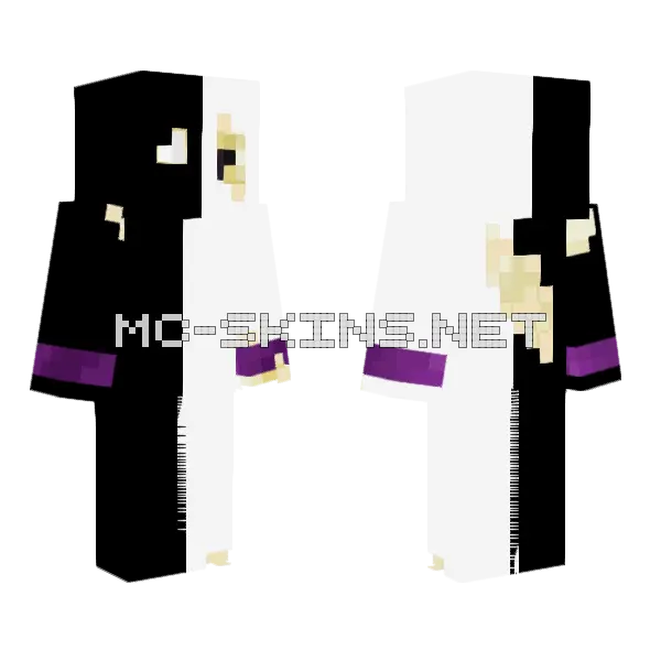 Teared Doll 2.0 Minecraft skin, front and back
