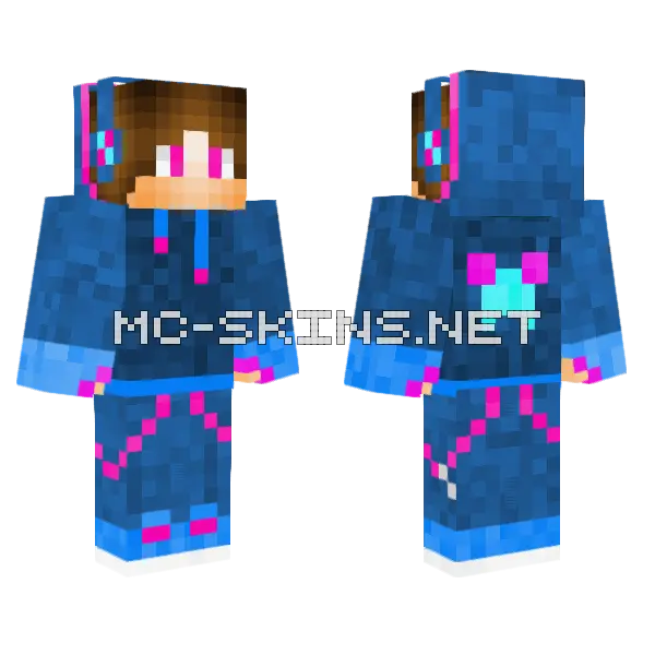 Tech Clutch Hoodie Minecraft skin, front and back