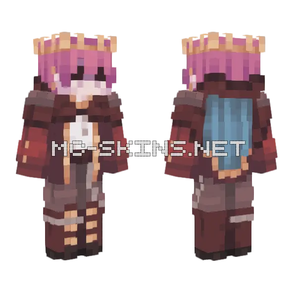 Techno Tribute Minecraft skin, front and back
