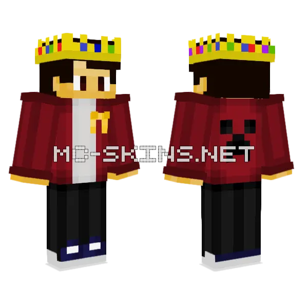 Techno Tribute Skin Minecraft skin, front and back