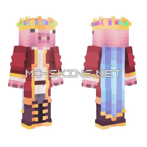Technoblade A True Legend Minecraft skin, front and back