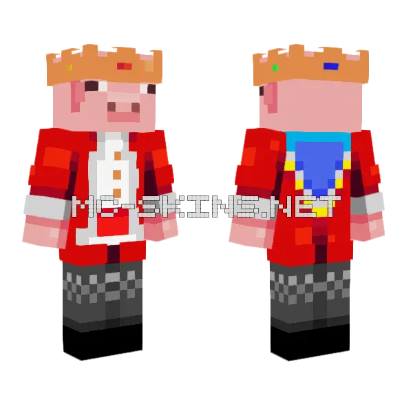Technoblade Fanskin Minecraft skin, front and back
