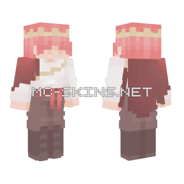 Technoblade Never Dies Minecraft skin, front and back