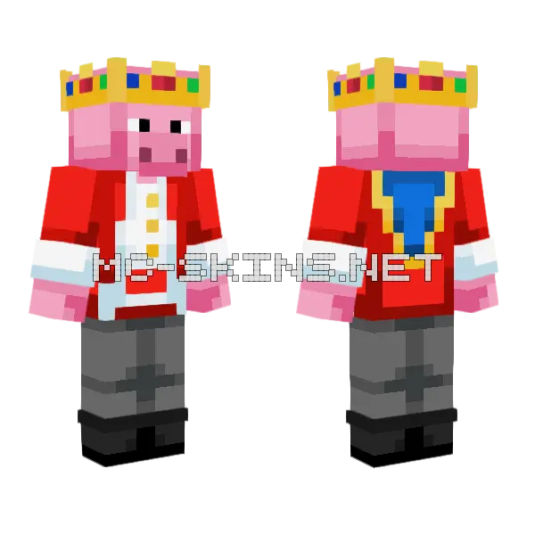 Technoblade Never Dies Hive Minecraft skin, front and back