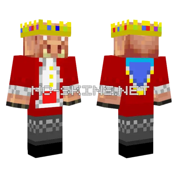 Technoblade Piglin Minecraft skin, front and back