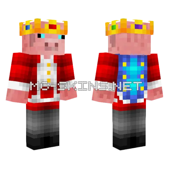 Technoblade Reborn Minecraft skin, front and back
