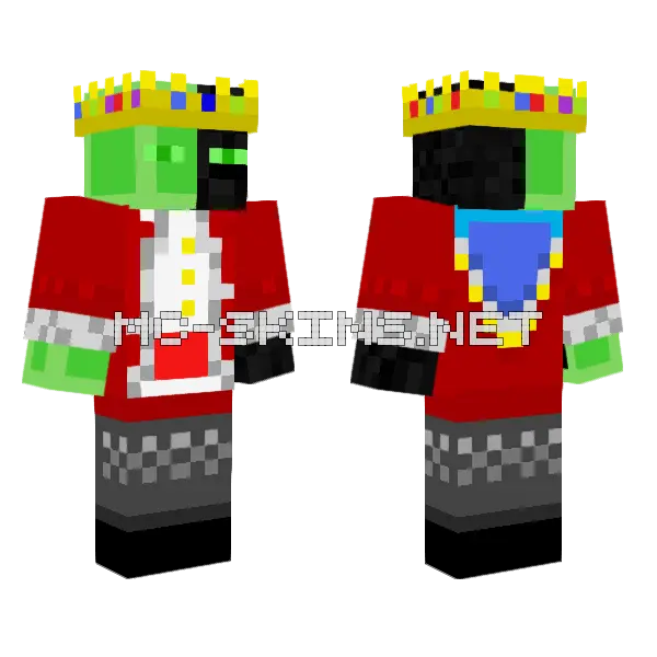 Technoblade Skin Minecraft skin, front and back