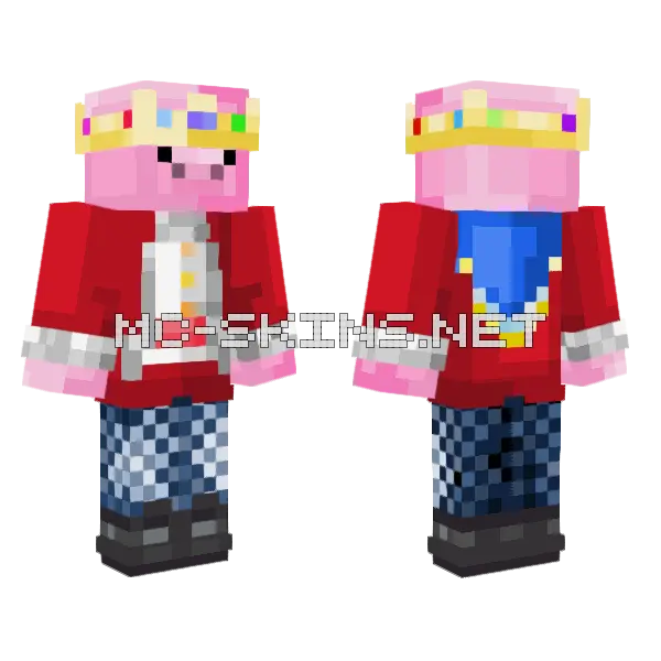 Technoblade Skin Minecraft skin, front and back