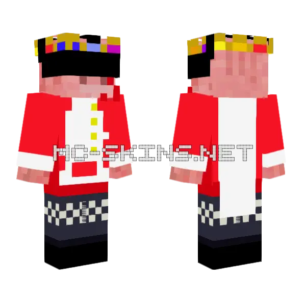 Technoblade VR Skin Minecraft skin, front and back